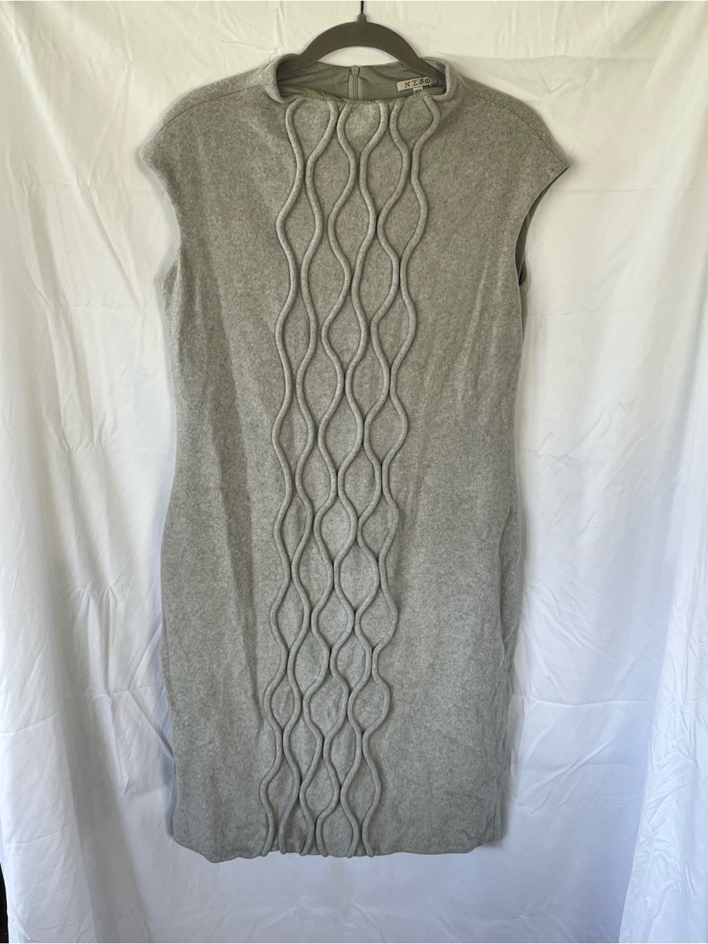 Nebo (European brand) Cable-Front Knit Sheath Dress